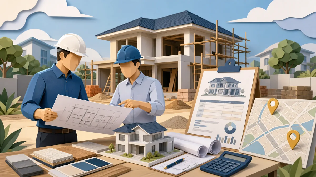 Jasa bangun rumah BSD dan Gading Serpong dengan perencanaan denah, RAB, material, jadwal tukang, survey lokasi, dan pengawasan proyek rumah